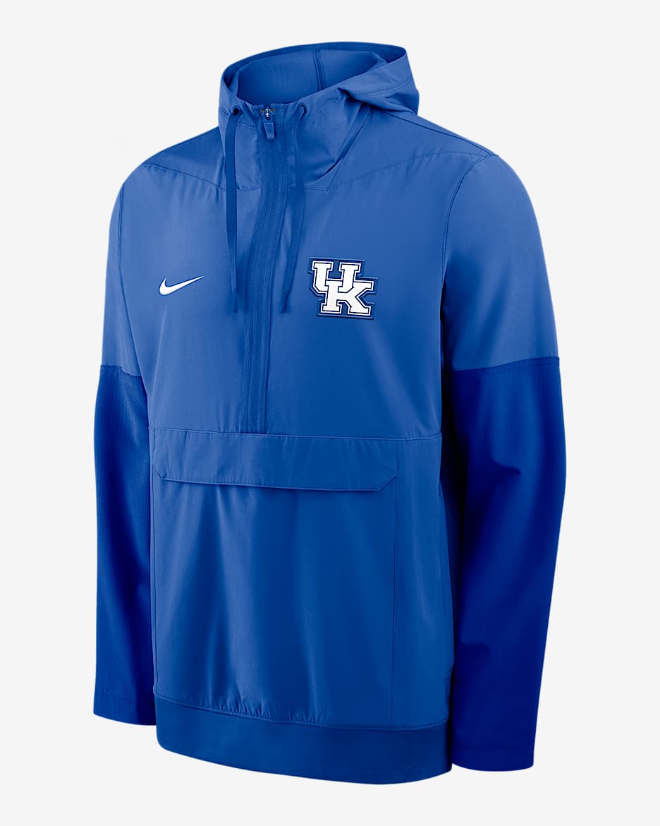 NIKE ナイキ SWOOSH NYLON ANORAK HOODIE XL Nike Solo Swoosh Satin Black Anorak 1/2 Zip Hooded Jacket